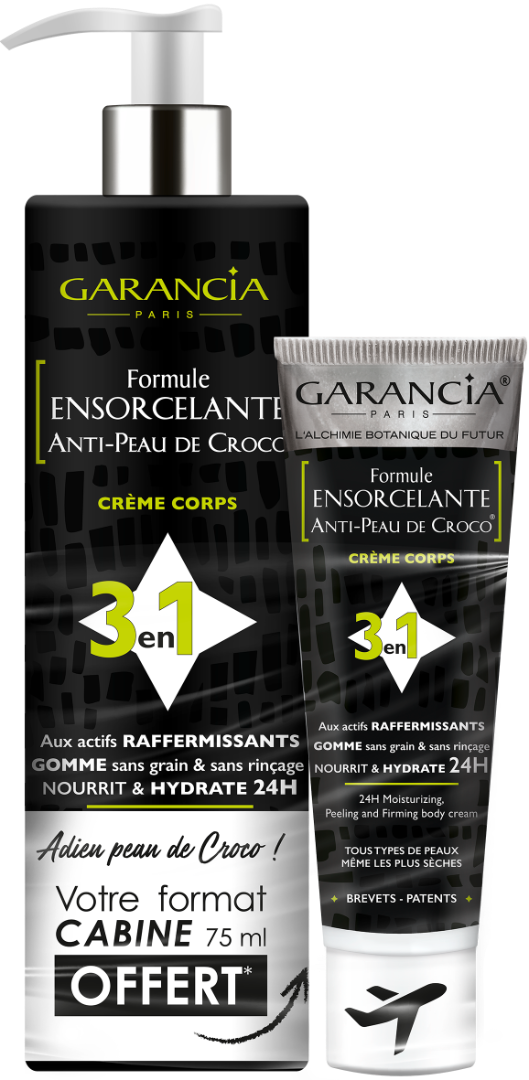 image Formule Ensorcelante Anti-Peau de Croco Crème Corps 400ml + Format 75ml OFFERT  
